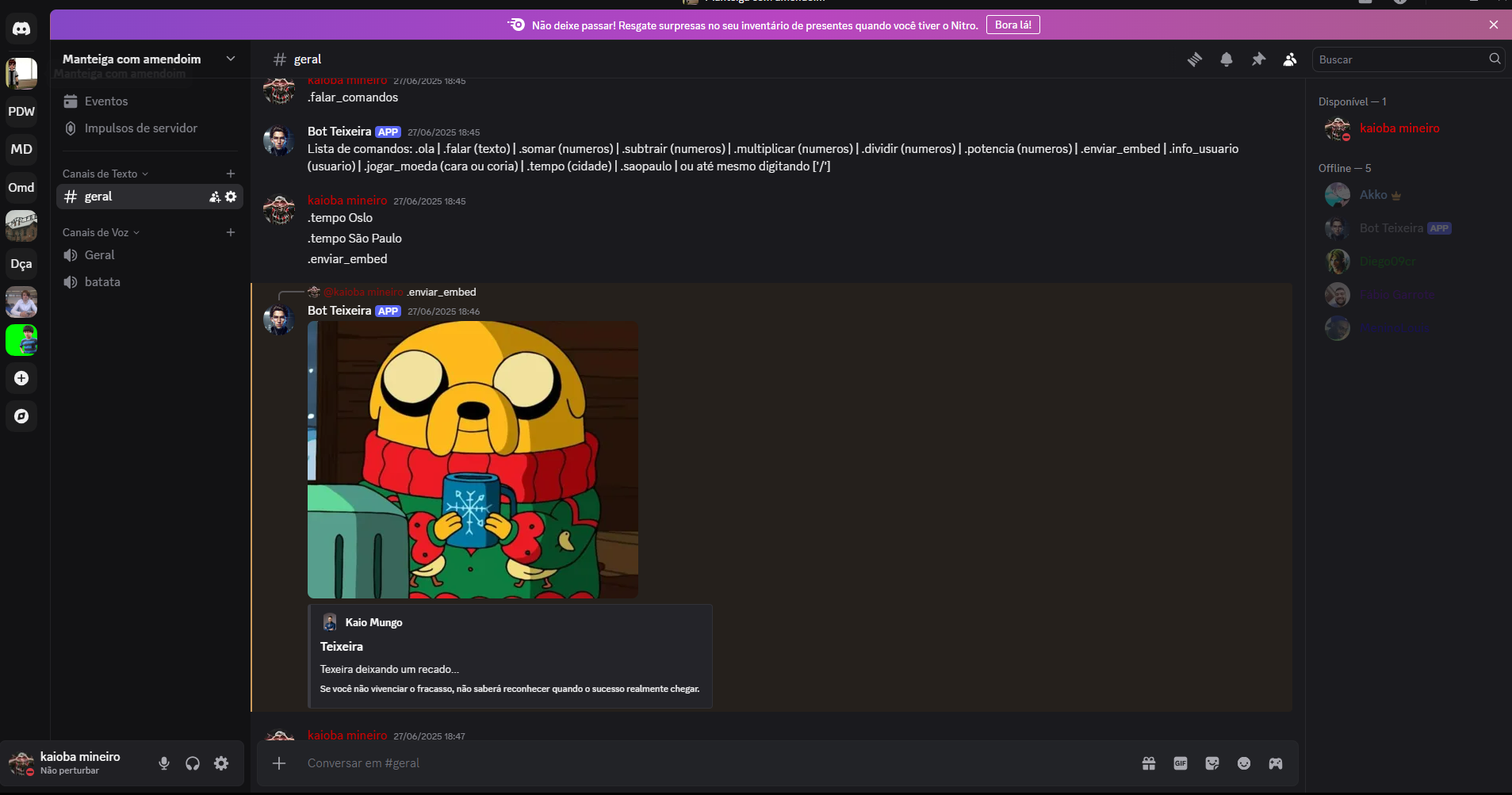 Bot do Discord